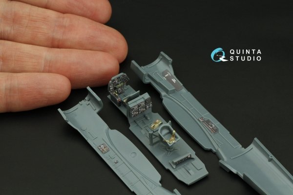 Quinta Studio QD72179 Bf 110C/D/E 3D-Printed &amp; coloured Interior on decal paper (Eduard) 1/72