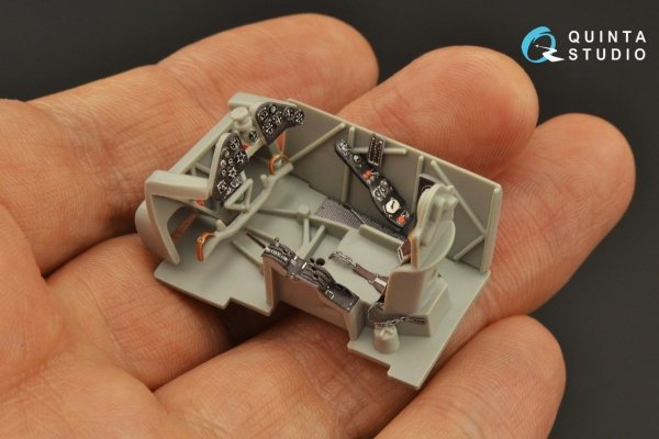 Quinta Studio QD48230 Fiat CR.42 3D-Printed &amp; coloured Interior on decal paper (Italeri) 1/48