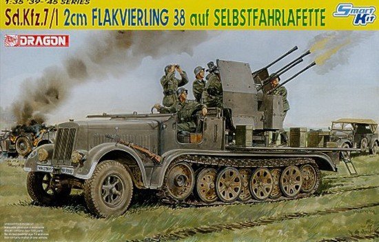 Dragon 6525 Sd.Kfz.7/1 2cm Flakvierling 38 auf Selbstfahrlafette (1:35)