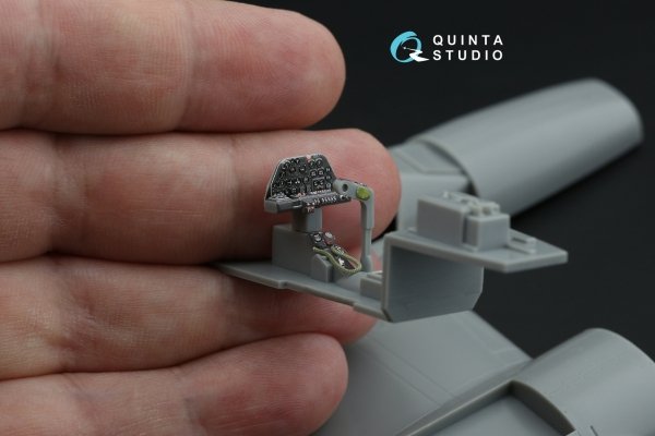 Quinta Studio QD48644 P-38L Lightning 3D-Printed &amp; coloured Interior on decal paper ( Hasegawa ) 1/48