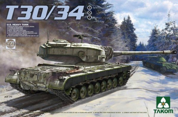 Takom 2065 T30/34 U.S. Heavy Tank 1/35