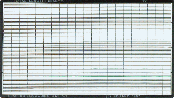 Eduard 99010 Kriegsmarine Railings 1/350 