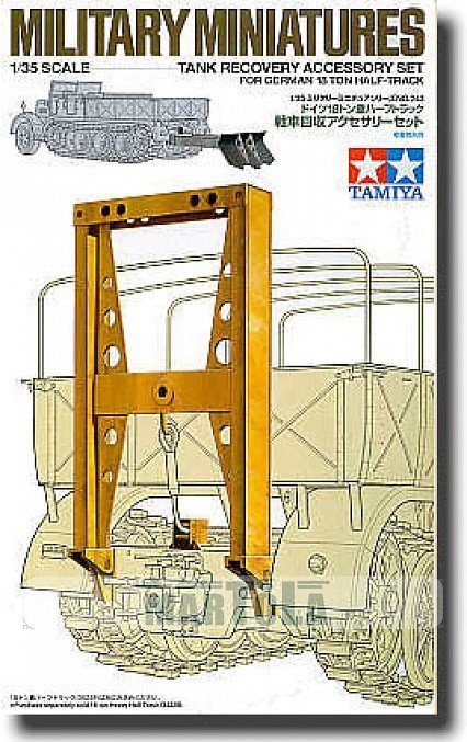 Tamiya 35243 Tank Recovery Accessory Set for German 18 Ton Half-Track (1:35)