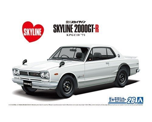 Aoshima 06106 Nissan KPGC10 Skyline HT2000GT-R '71 1/24