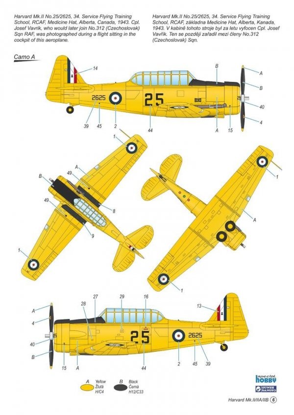 Special Hobby 72447 Harvard Mk.II/ IIA/ IIB 'The British Commonwealth Air Training Plan' 1/72