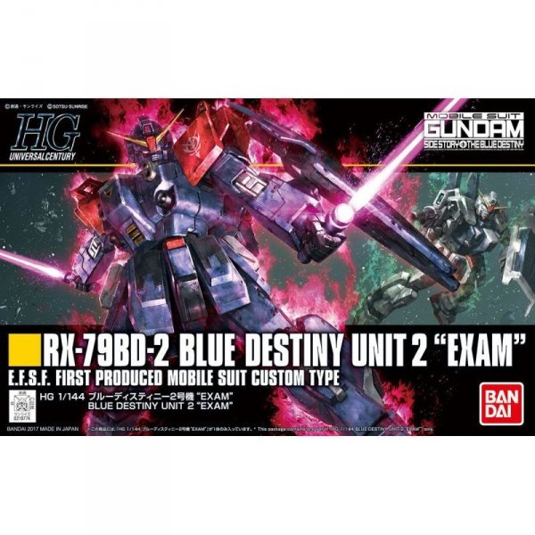 Bandai 61823 HGUC RX-79BD-2 BLUE DESTINY UNIT 2 &quot;EXAM&quot; GUN61823 1/144