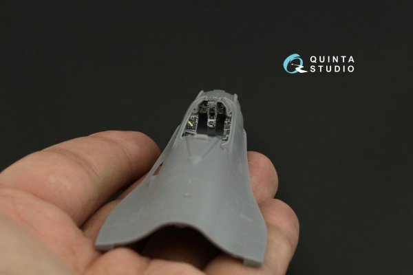 Quinta Studio QD72057 F-16CJ 3D-Printed &amp; coloured Interior on decal paper (Tamiya) 1/72