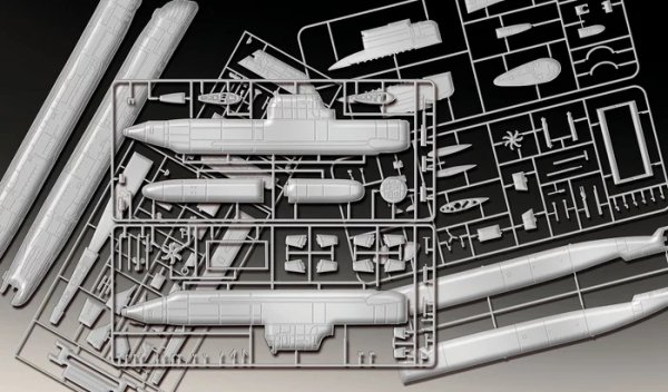 Revell 05186 70 Years Bundeswehr: Wilhelm Bauer, Type 206A, 212A 1/144