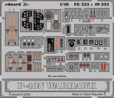 Eduard FE333 P-40N 1/48 Hasegawa