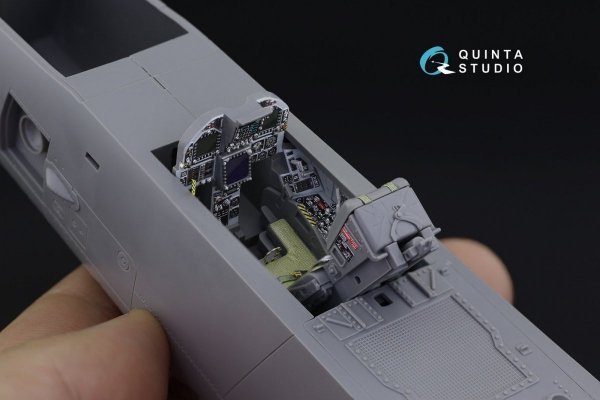 Quinta Studio QD32101 F/A-18C Early 3D-Printed &amp; coloured Interior on decal paper (for Academy kit) 1/32
