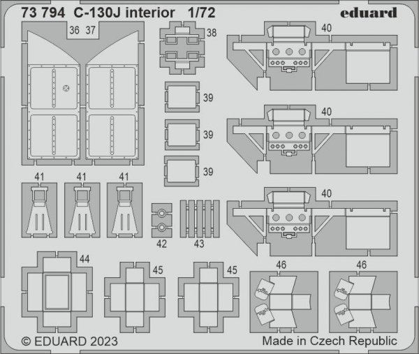 Eduard BIG72173 C-130J PART I ZVEZDA 1/72