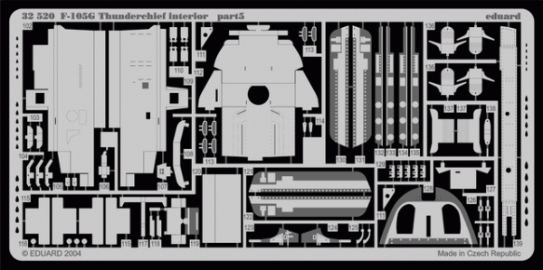 Eduard 32520 F-105G interior 1/32 TRUMPETER