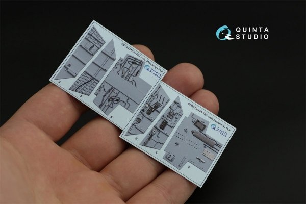 Quinta Studio QDS-32131 F/A-18D Early 3D-Printed &amp; coloured Interior on decal paper (Academy) (Small version) 1/32