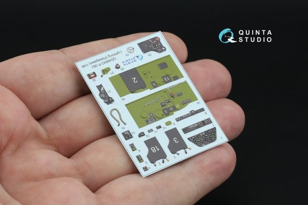Quinta Studio QD48643 P-38J Lightning 3D-Printed &amp; coloured Interior on decal paper ( Hasegawa ) 1/48