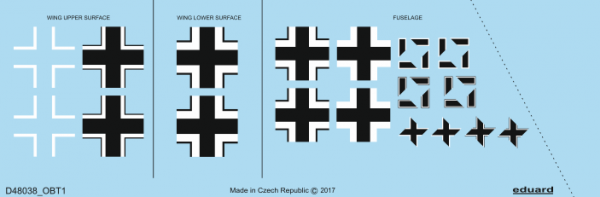 Eduard D48038 Fw 190A-4 national insignia EDUARD 1/48 