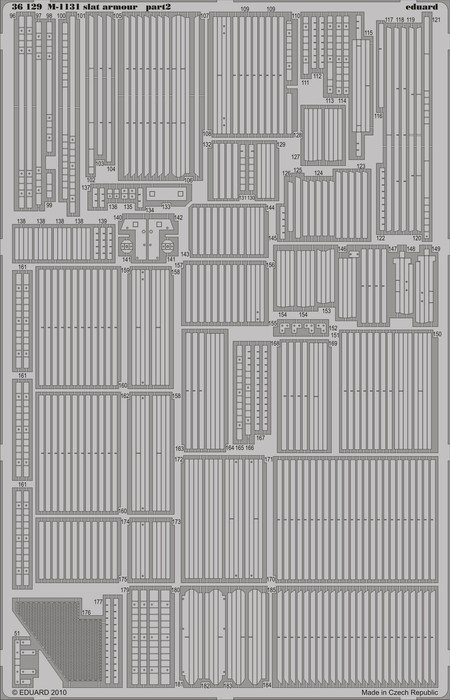 Eduard 36129 M-1131 slat armour 1/35 Trumpeter