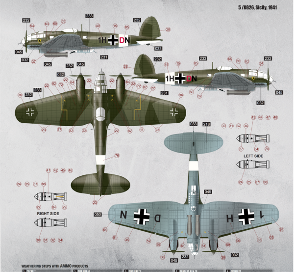 Border Model BF-018 WWII German Bomber Heinkel 111 H-6 1/35