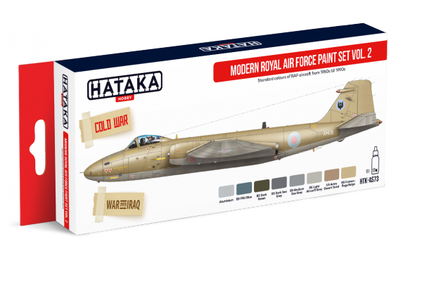 Hataka HTK-AS73 Modern Royal Air Force paint set vol. 2 (8x17ml)