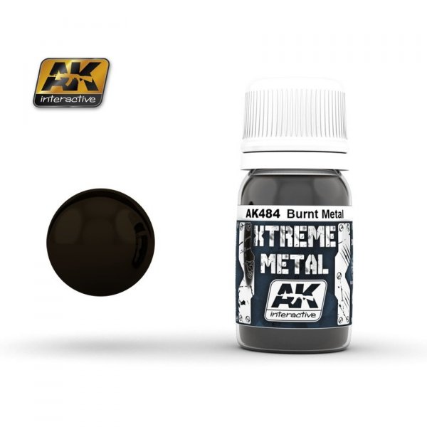 AK Interactive AK484 XTREME METAL BURNT METAL 30ml