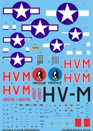 Techmod 32012 - Republic P-47D/M Thunderbolt (1:32)