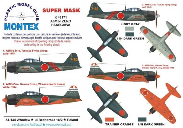 Montex K48171 A6M5 Zero 1/48