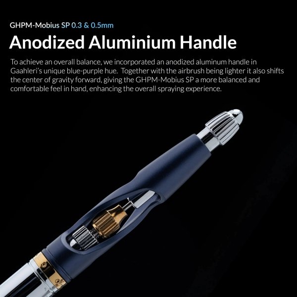 Gaahleri 43004 Premium Series GHPM-Mobius SP 0,3 &amp; 0,5 mm Airbrush