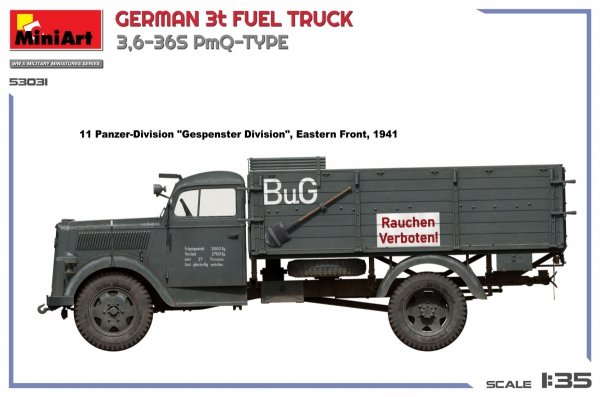 MiniArt 53031 GERMAN 3t FUEL TRUCK 3,6-36S PmQ-TYPE 1/35