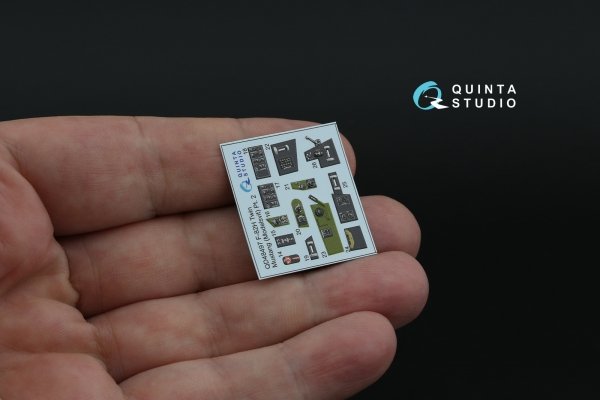 Quinta Studio QD48497 F-82H Twin Mustang 3D-Printed coloured Interior on decal paper (Modelsvit) 1/48