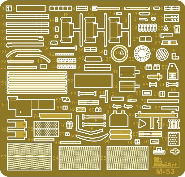 MiniArt 37029 TIRAN 4 LATE TYPE. INTERIOR KIT (1:35)