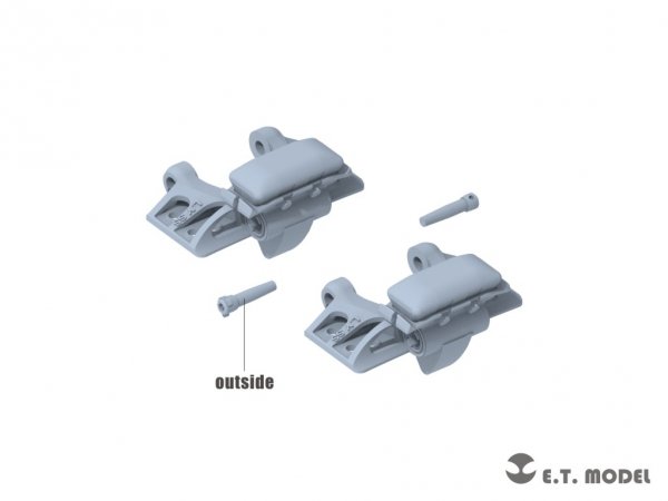 E.T. Model P35-405 WWII German Sd.kfz.251/Sd.kfz.11 Track links &amp; Sprockets Early 3d Printed 1/35