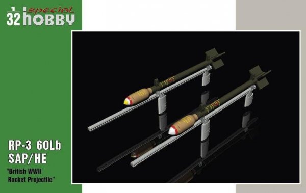 Special Hobby 32075 RP-3 60Lb SAP British WWII Rockets 1/32