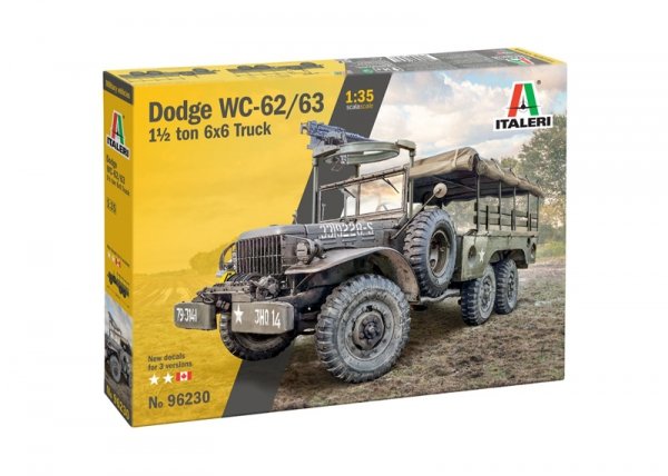 Italeri 96230 Dodge WC-62/63 1 1/2 ton 6x6 TRUCK 1/35