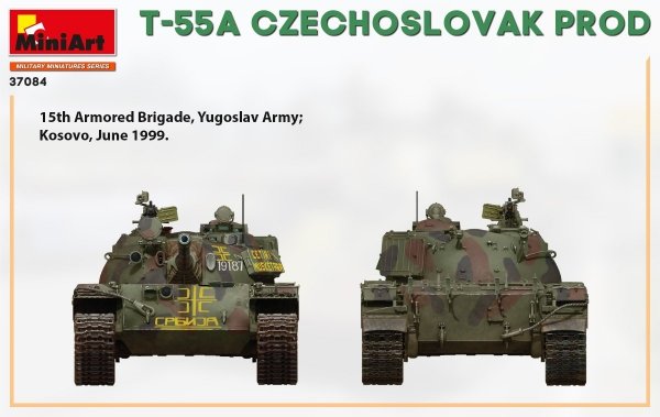 Miniart 37084 T-55A CZECHOSLOVAK PRODUCTION 1/35