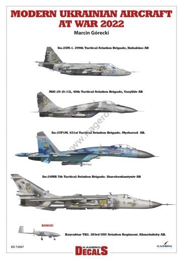 Kagero KD72007 MODERN UKRAINIAN AIRCRAFT AT WAR 2022 1/72