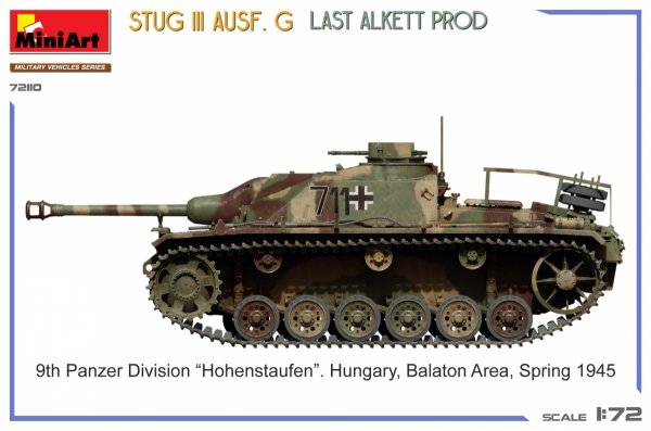 MiniArt 72110 StuG III Ausf. G Last Alkett Prod 1/72
