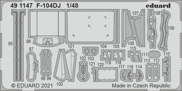 Eduard 491147 F-104DJ for KINETIC 1/48