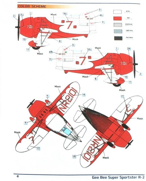 Dora Wings 48001 GEE BEE R-2 SUPER SPORTSTER AIRCRAFT 1/48