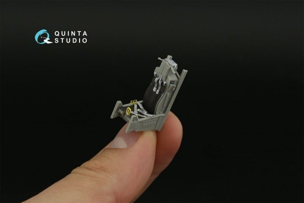 Quinta Studio QD48400 F-16C block 25 3D-Printed &amp; coloured Interior on decal paper (Kinetic 2022 tool) 1/48