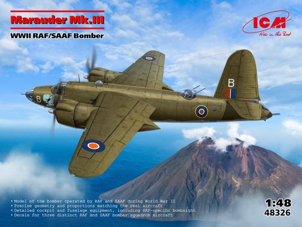 ICM 48326 Marauder Mk.III WWII RAF/SAAF Bomber 1/48