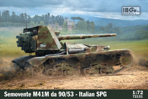 IBG 72131 M41M Semovente da 90/53 Italian self-propelled gun 1/72