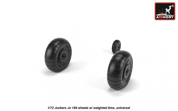 Armory Models AW72203 Junkers Ju 188 wheels w/ weighted tires 1/72