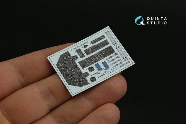Quinta Studio QD48322 Mi-4 3D-Printed &amp; coloured Interior on decal paper (Trumpeter) 1/48