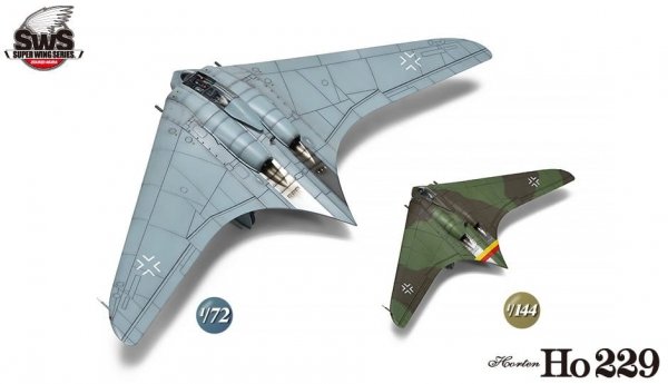 Zoukei-Mura SWS7201 Ho 229 Horten 1/72 &amp; 1/144