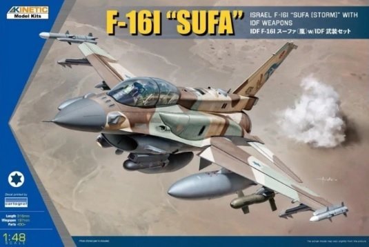 Kinetic K48085 F-16I &quot;Sufa&quot; with IDF Weapons 1/48