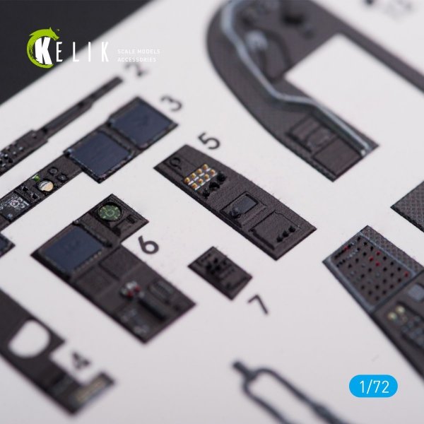 KELIK K72005 V-22 &quot;OSPREY&quot; INTERIOR 3D DECALS FOR HASEGAWA KIT 1/72