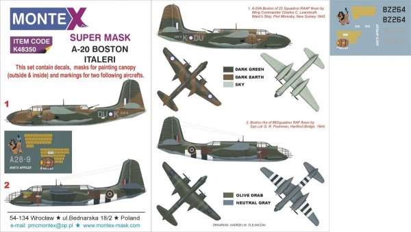 Montex K48350 A-20 BOSTON 1/48