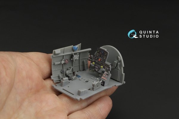 Quinta Studio QD32266 Nakajima Ki-84 Hayate 3D-Printed &amp; coloured Interior on decal paper (Hasegawa) 1/32