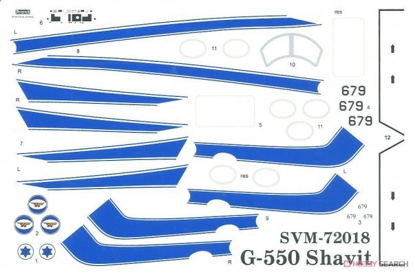 Sova 72018 Gulfstream G-550 Shavit 1/72