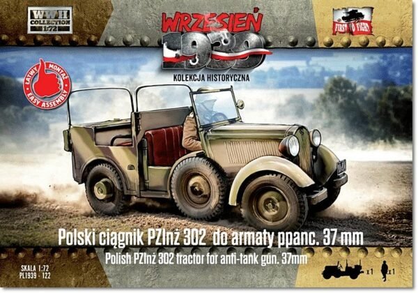 First To Fight PL122 - Polski ciągnik PZInż 302 do armaty ppanc. 37 mm 1/72