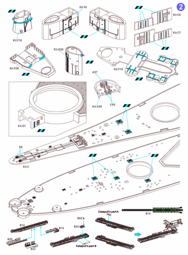 Very Fire VF700009 USS Missouri BB-63 Detail Up Set for VeryFire 1/700